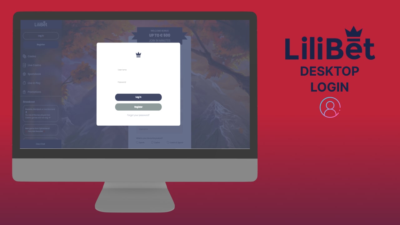 LiliBet desktop login