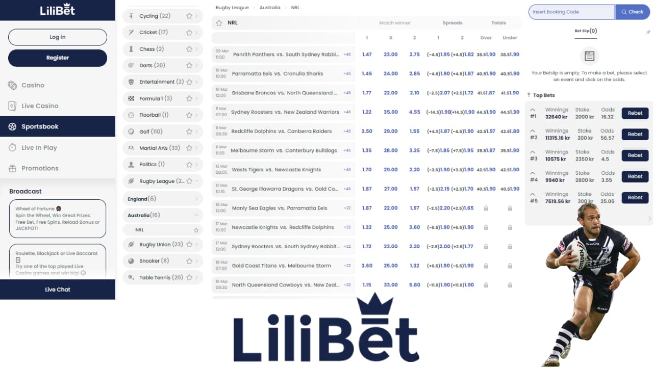 LiliBet Sportsbook topsportsbetting.in